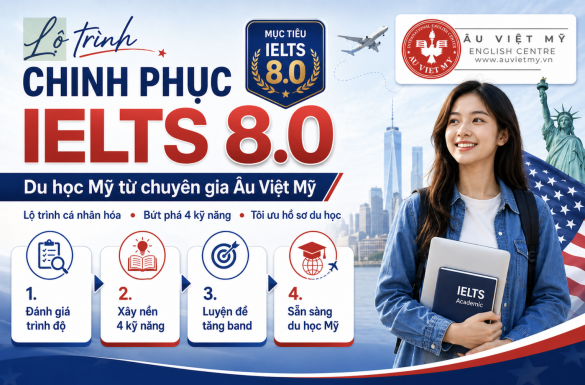 IELTS 8.0 Du Học Mỹ: Bí Quyết Chinh Phục & Lộ Trình Săn Học Bổng 2026